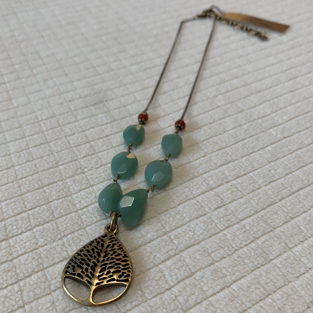 NWT Lucky Brand ‘tree of Life’ gemstone necklace